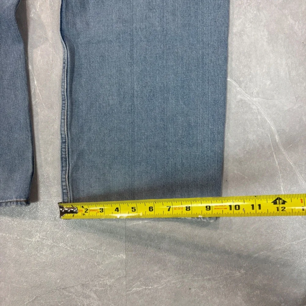 Old Navy Mens Loose Fit Light Wash Blue Denim Jeans 38x30 Straight Leg 3499